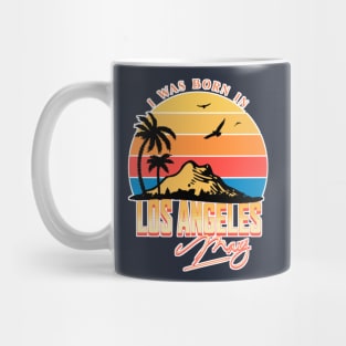 Was born in Los Angeles, May Retro Mug